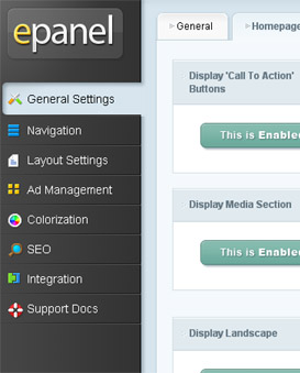 Elegant Themes Epanel