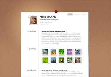 Resume Website Template – Stand Out from the Crowd!