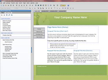 Yahoo Site Builder