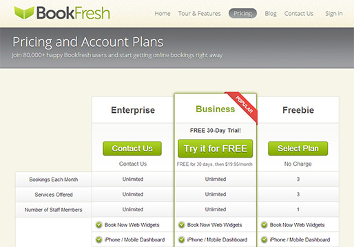 Bookfresh Pricing