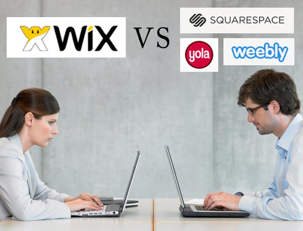 Wix compared to Weebly,Squarespace,Yola