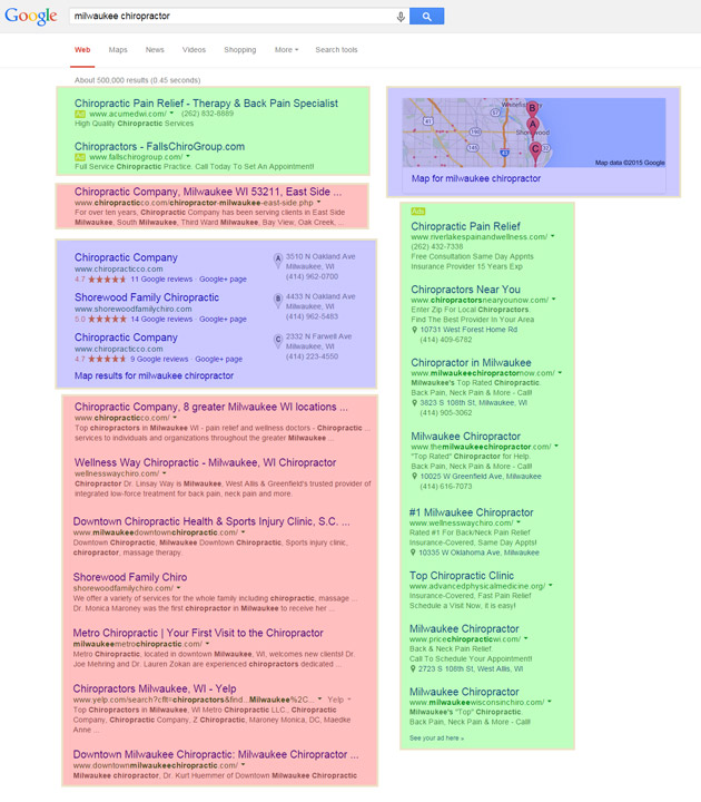 Google My Business Search Listing
