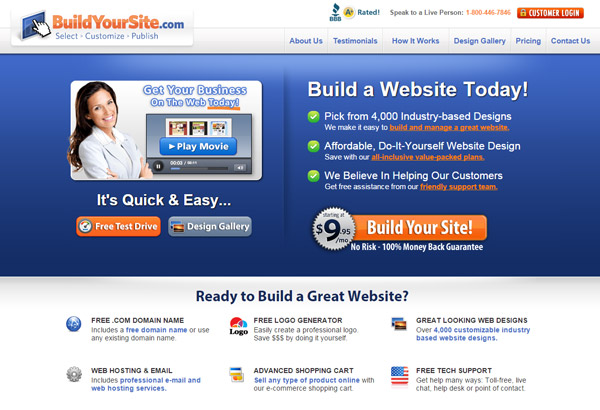 BuildYourSite.com Home Page