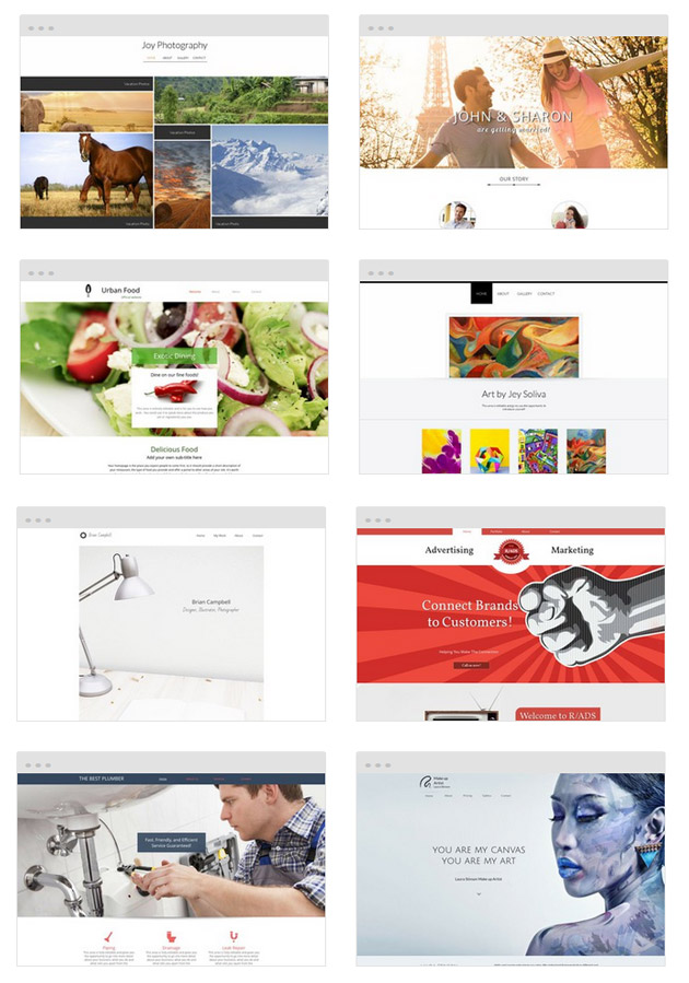 WebsiteBuilder.com Design Templates