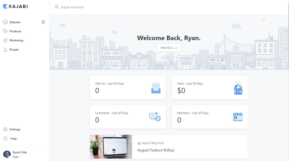Kajabi Dashboard