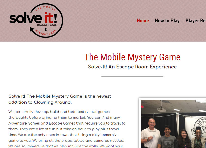 escape room example website slogan