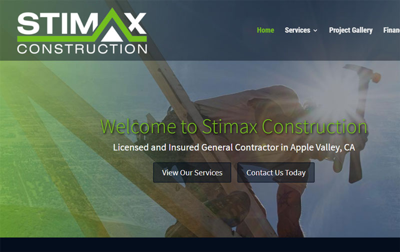 construction website example tagline