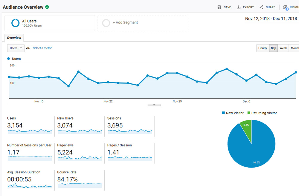 Google Analytics Audience