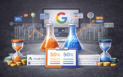 Broad Match Keyword Experiments in Google Ads: Real 50/50 Test Results Across 6 Accounts